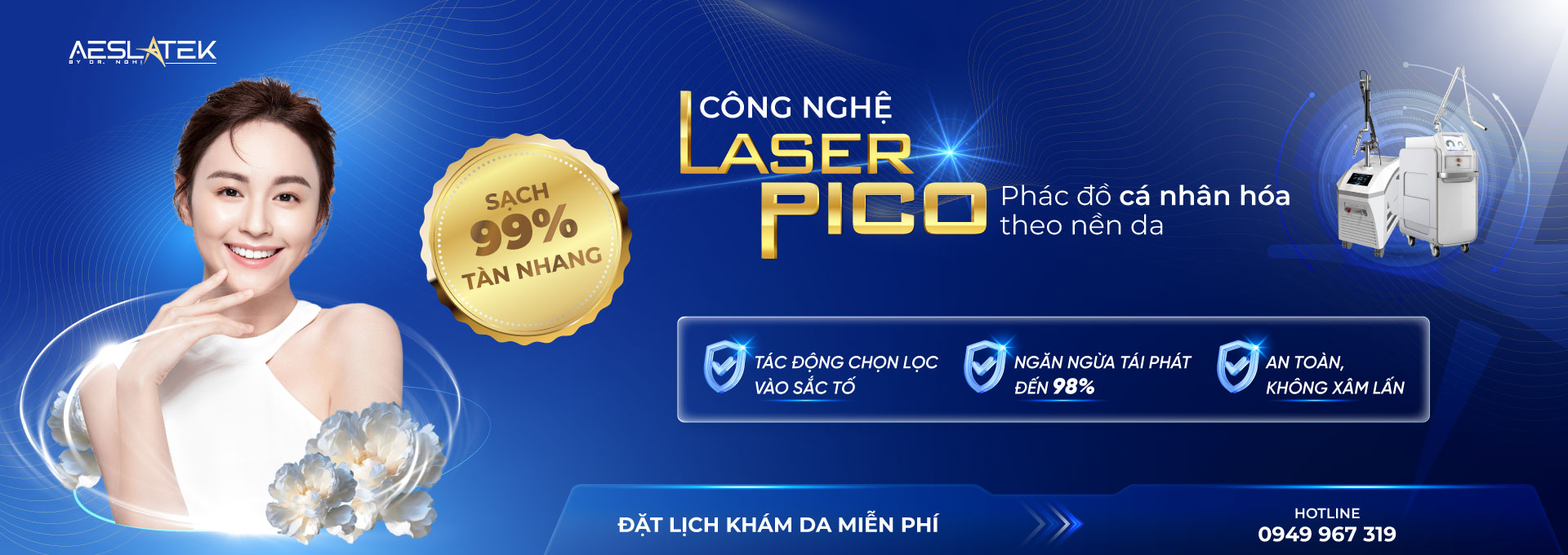 ĐIỀU TRỊ TÀN NHANG VỚI CÔNG NGHỆ LASER PICO